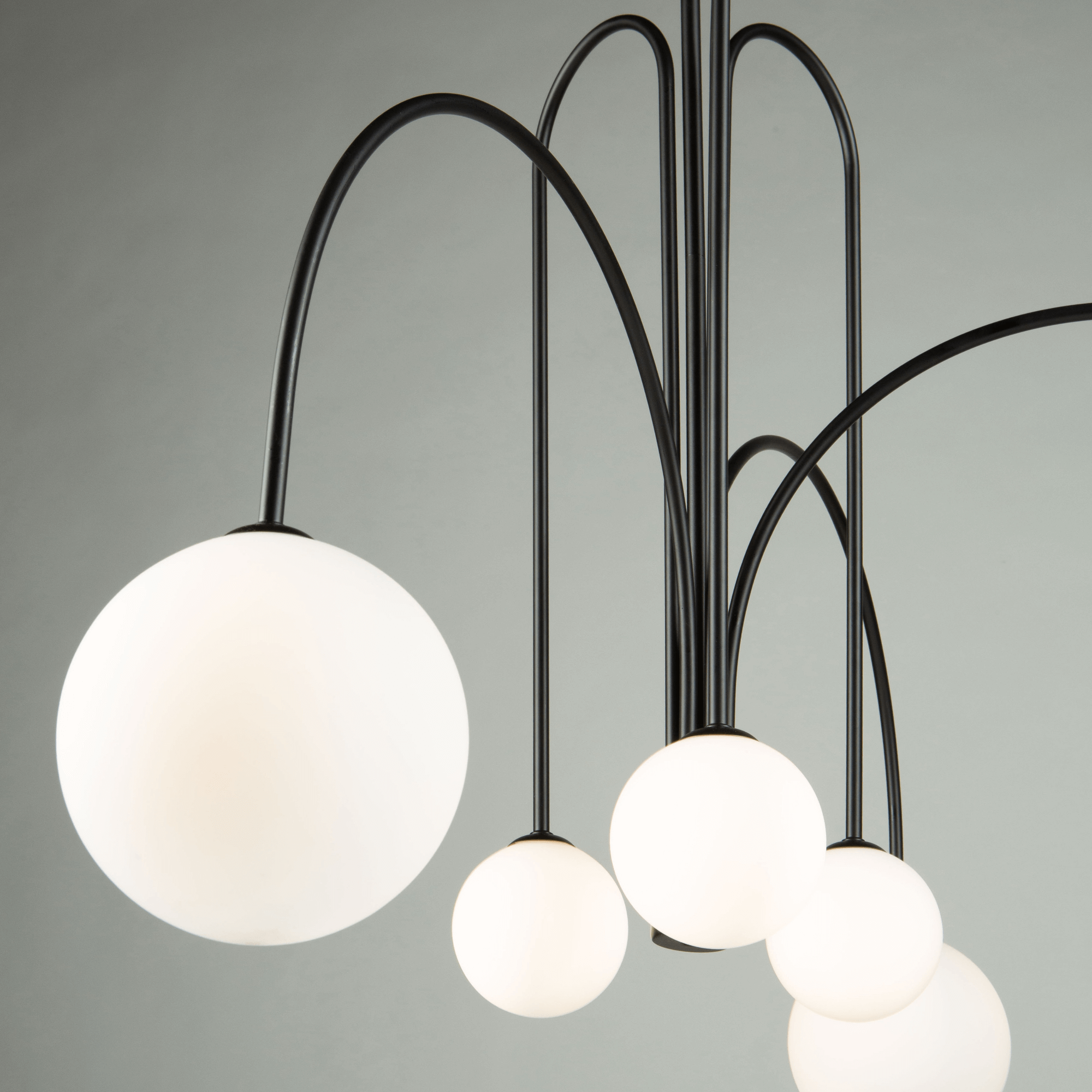ARTCRAFT COMET 6 LIGHT CHANDELIER AC6656BK burlington