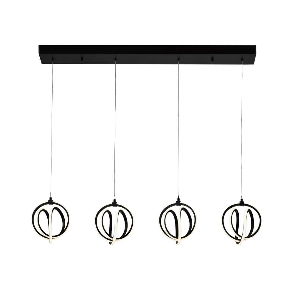 ARTCRAFT ROSE 4 LIGHT ISLAND LED AC6734BK ottawa