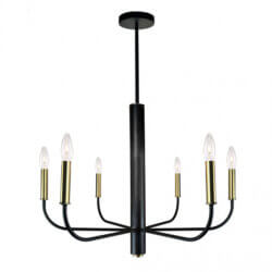 ARTCRAFT AVALON 6 LIGHT CHANDELIER AC10626VB trenton