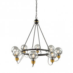 ARTCRAFT MARTINA 8 LIGHT CHANDELIER AC11728BK fredericton