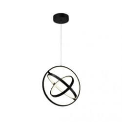 ARTCRAFT SIENNA COLLECTION LED PENDANT AC6691BK grimsby