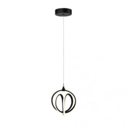 ARTCRAFT ROSE COLLECTION 1 LIGHT PENDANT AC6730BK edmonton