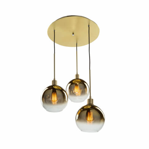 ARTCRAFT MORNING MIST 3 LIGHT PENDANT SC13283GD markham