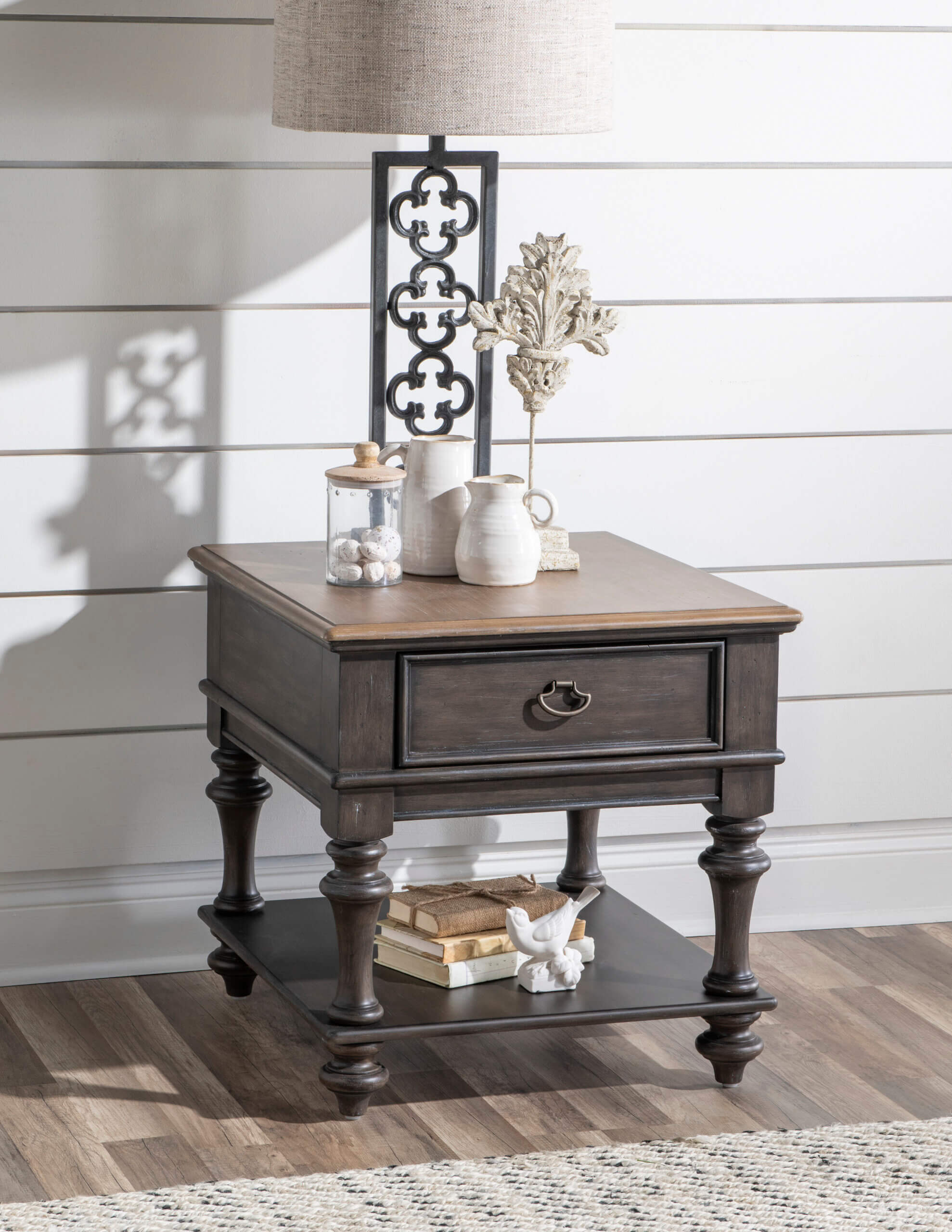LEGACY CLASSIC KINGSTON DARK SABLE SQUARE END TABLE 2312-107 woodbridge
