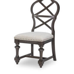 LEGACY CLASSIC KINGSTON DARK SABLE X BACK SIDE CHAIR SET OF TWO 2312-140 brampton
