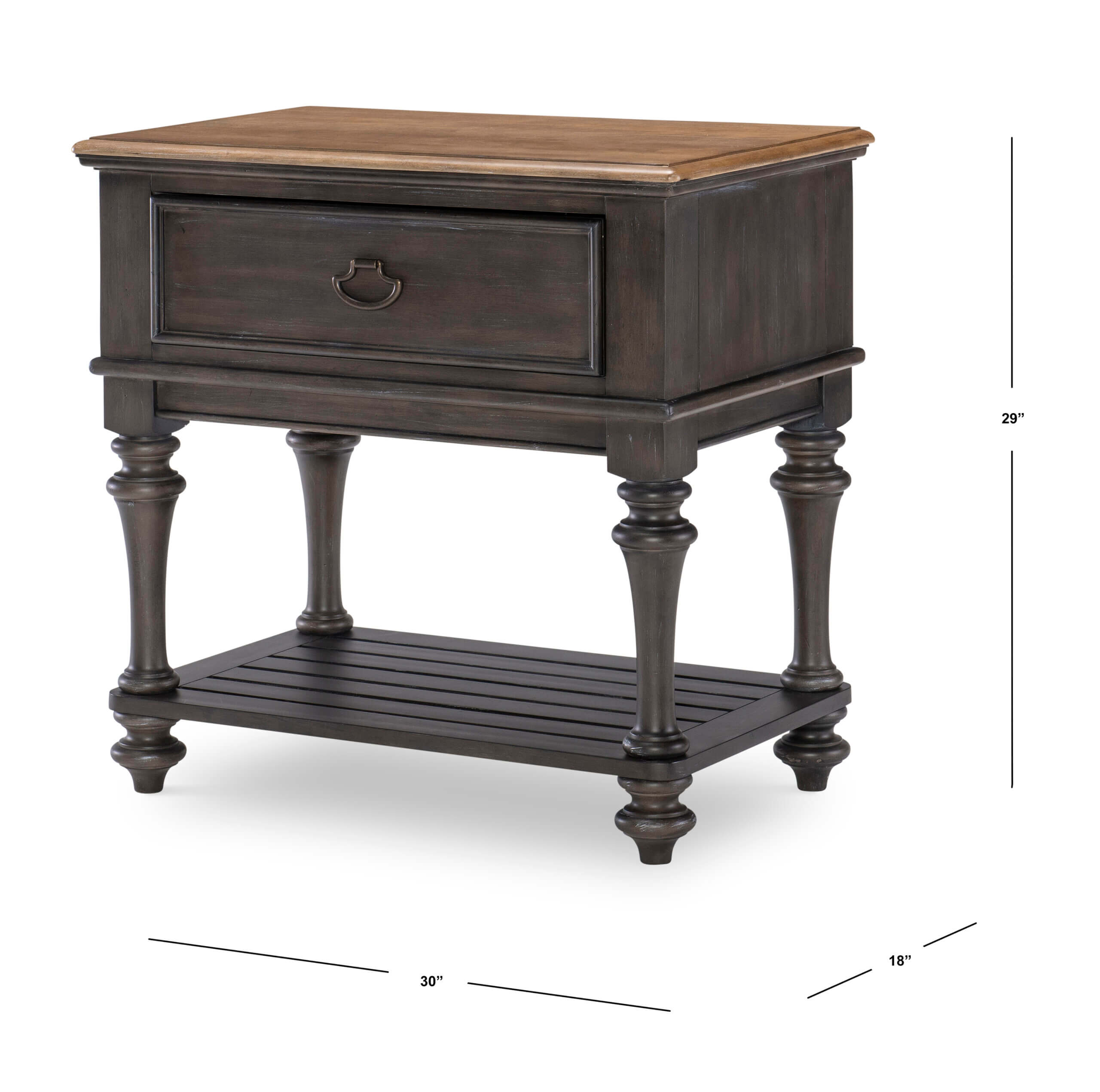 LEGACY CLASSIC KINGSTON DARK SABLE OPEN NIGHTSTAND 2312-3101 hamilton