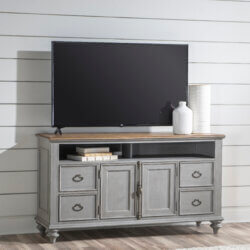 LEGACY CLASSIC KINGSTON GRAY 62 INCH ENTERTAINMENT CONSOLE 2311-024 woodbridge