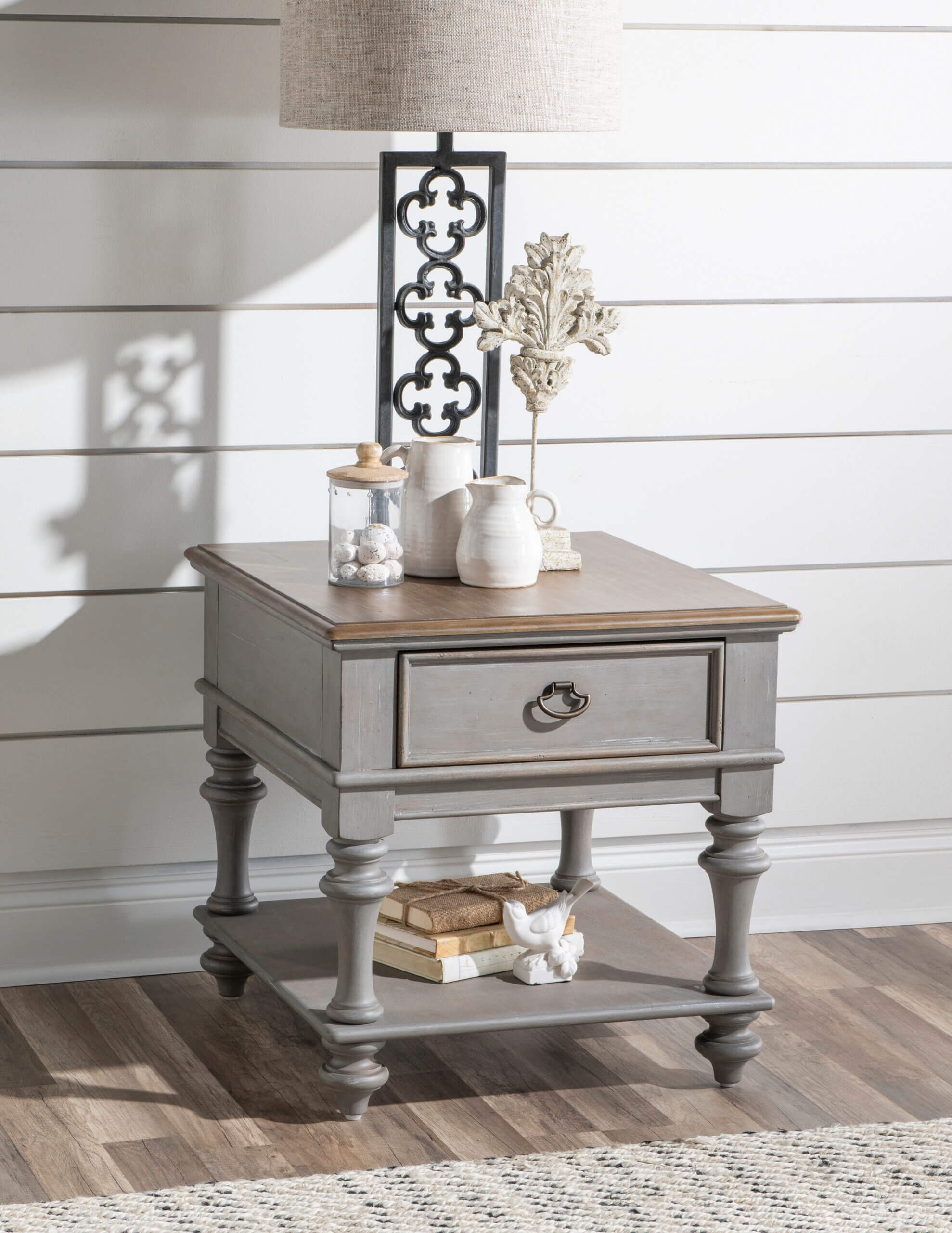 LEGACY CLASSIC KINGSTON GRAY SQUARE END TABLE 2311-107 edmonton