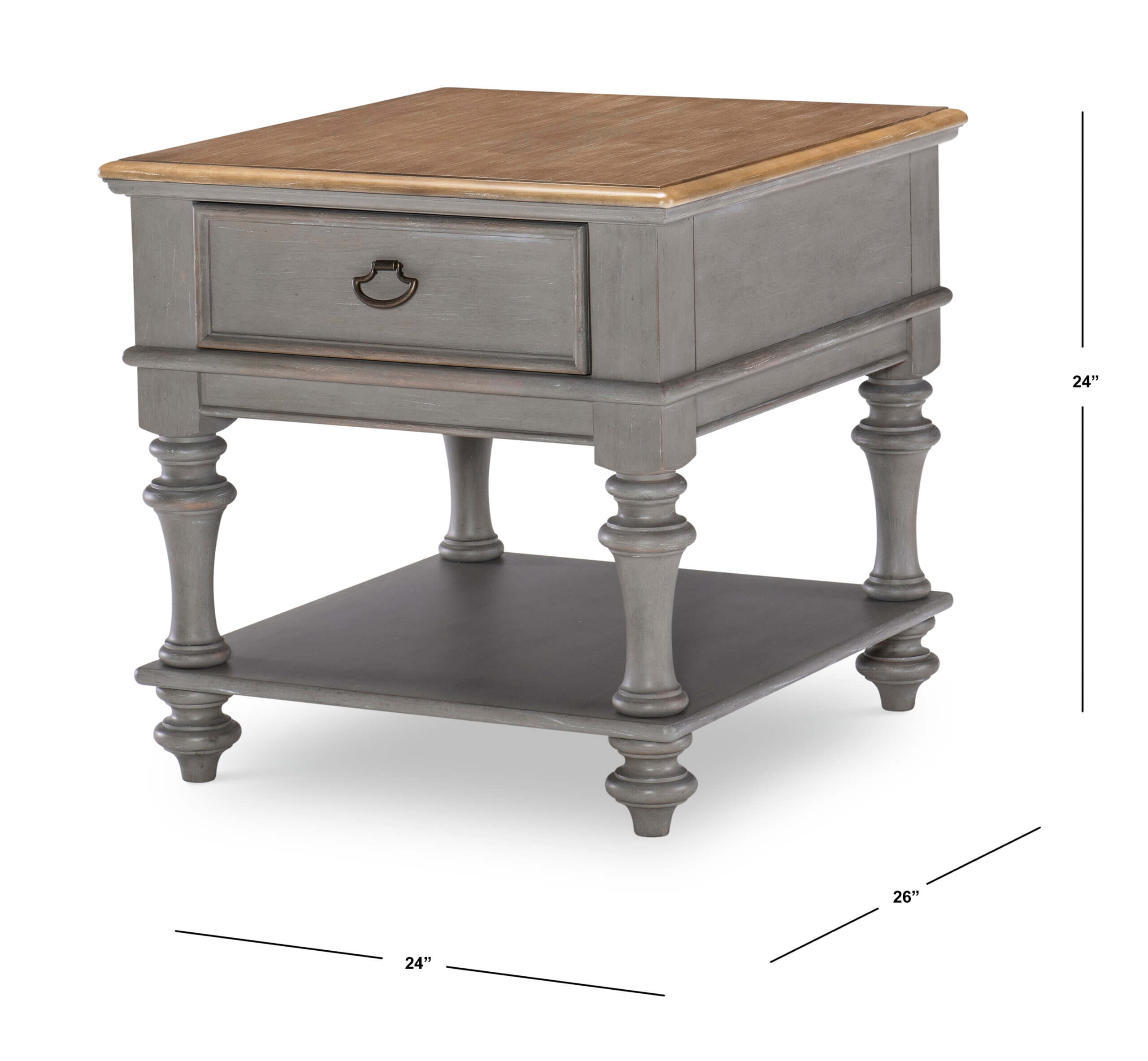 LEGACY CLASSIC KINGSTON GRAY SQUARE END TABLE 2311-107 edmonton