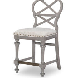 LEGACY CLASSIC KINGSTON GRAY COUNTER HEIGHT CHAIR SET OF TWO 2311-945 ottawa