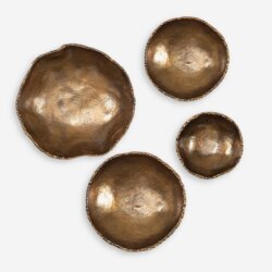UTTERMOST LUCKY COINS METAL WALL DECOR BRASS S/4 04299 kelowna