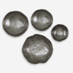 UTTERMOST LUCKY COINS METAL WALL DECOR NICKEL S/4 04344 vaughan