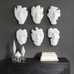UTTERMOST SELF-PORTRAIT WALL DECOR WHITE 04358 vancouver