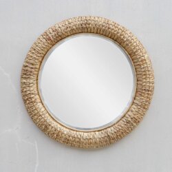 UTTERMOST TWISTED SEAGRASS ROUND MIRROR 08179 waterloo
