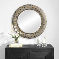 UTTERMOST COPPER TERRAZZO ROUND MIRROR 09921 peterborough