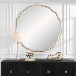 UTTERMOST ANETA LARGE ROUND MIRROR GOLD 09943 brockville