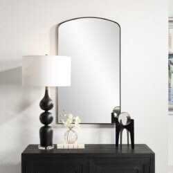UTTERMOST TORDERA ARCH MIRROR BLACK 09964 perth