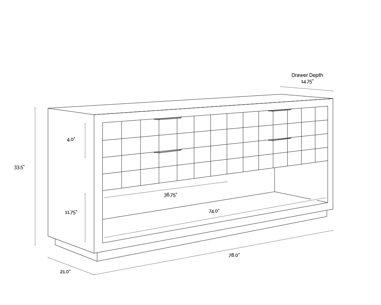 SUNPAN Akava Dresser 111063 collingwood