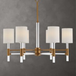UTTERMOST WELKIN 6 LIGHT CHANDELIER 21380 milton