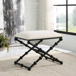 UTTERMOST IRON DROPS SMALL BENCH 23782 london