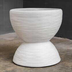 UTTERMOST BONGO SIDE TABLE WHITE 23801 orangeville