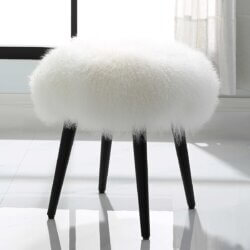 UTTERMOST WOOLY ACCENT STOOL 23830 newmarket