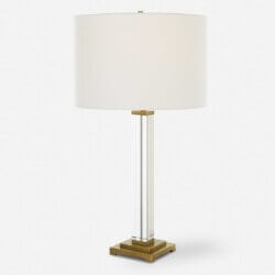 UTTERMOST CRYSTAL COLUMN TABLE LAMP 30237 kitchener