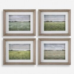 UTTERMOST QUIET MEADOWS FRAMED PRINTS SET OF FOUR 32317 ottawa
