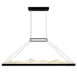 CWI LIGHTING HIMALAYAS INTEGRATED LED BLACK CHANDELIER 1601P48-101 london