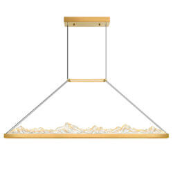 CWI LIGHTING HIMALAYAS INTEGRATED LED BRASS CHANDELIER 1601P48-624 ottawa