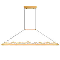 CWI LIGHTING HIMALAYAS INTEGRATED LED BRASS CHANDELIER 1601P62-624 vaughan