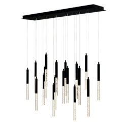 CWI LIGHTING DRAGONSWATCH INTEGRATED LED BLACK CHANDELIER 1703P48-18-101-RC kelowna