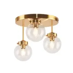 YOUNG LIGHTING 3 LIGHT FLUSH MOUNT ANTIQUE BRASS 1507FM3AB-R etobicoke