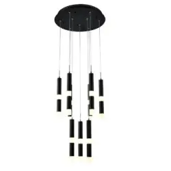 YOUNG LIGHTING LED CHANDELIER 3000K SAND BLACK 2125C18 stouffville