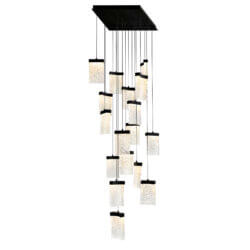 CWI LIGHTING LAVA INTEGRATED LED BLACK CHANDELIER 1587P24-17-101 ottawa