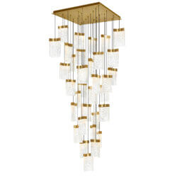 CWI LIGHTING LAVA INTEGRATED LED BRASS CHANDELIER 1587P36-33-624 edmonton