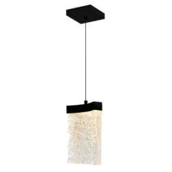 CWI LIGHTING LAVA INTEGRATED LED BLACK MINI PENDANT 1587P6-1-101 kelowna