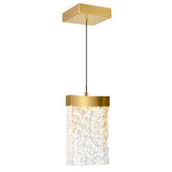 CWI LIGHTING LAVA INTEGRATED LED BRASS MINI PENDANT 1587P6-1-624 kleinburg