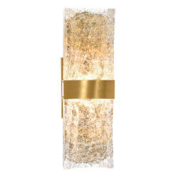 CWI LIGHTING LAVA INTEGRATED LED BRASS WALL LIGHT 1587W20-2-624 caledon