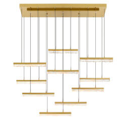 CWI LIGHTING STAGGER INTEGRATED LED BRASS CHANDELIER 1588P48-10-624 perth