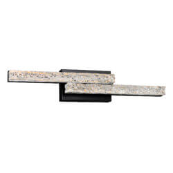 CWI LIGHTING STAGGER INTEGRATED LED BLACK VANITY LIGHT 1588W24-2-101 montreal