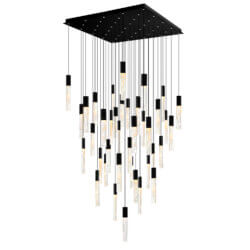 CWI LIGHTING  GRETA INTEGRATED LED BLACK CHANDELIER 1589P36-41-101