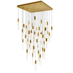 CWI LIGHTING GRETA INTEGRATED LED BRASS CHANDELIER 1589P36-41-624 godridge