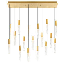 CWI LIGHTING GRETA INTEGRATED LED BRASS CHANDELIER 1589P48-17-624-RC caledon