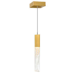 CWI LIGHTING GRETA INTEGRATED LED BRASS MINI PENDANT 1589P5-1-624 sarnia