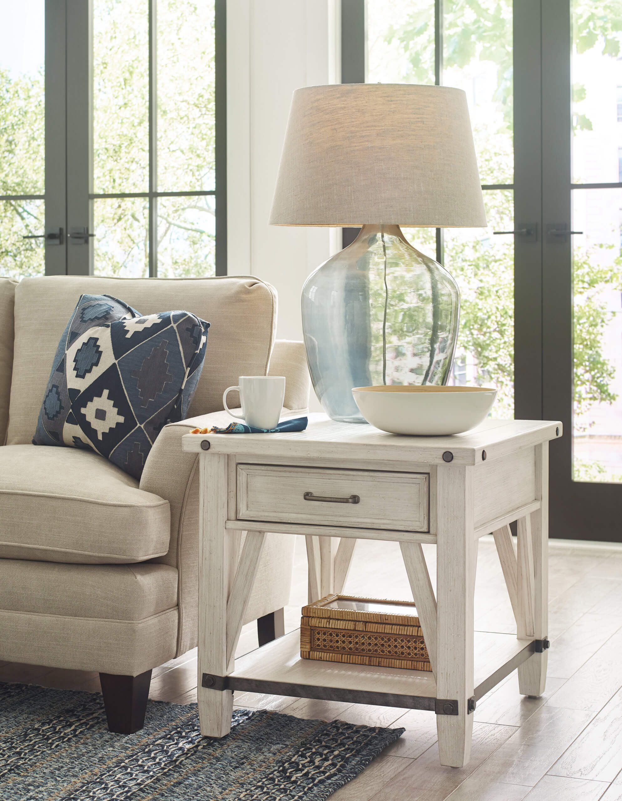 HAMMARY RECTANGULAR DRAWER END TABLE RICHTER 262-915 edmonton
