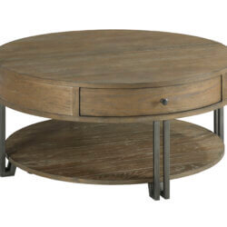 HAMMARY SADDLETREE-HAMILTON ROUND LIFT TOP COFFEE TABLE 954-911 montreal