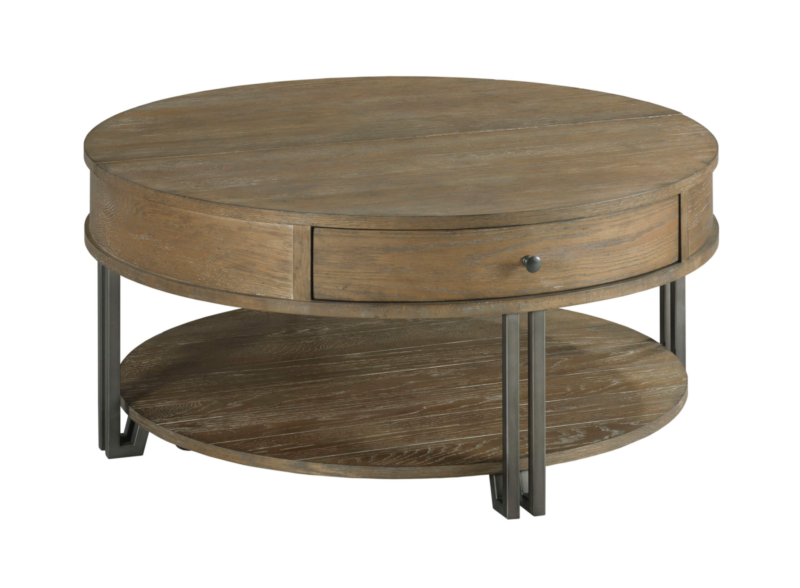 HAMMARY SADDLETREE-HAMILTON ROUND LIFT TOP COFFEE TABLE 954-911 montreal