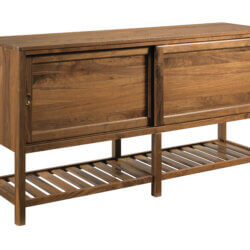 KINCAID MONOGRAM WALNUT ROANOKE DISPLAY BUFFET 315-850 caledon