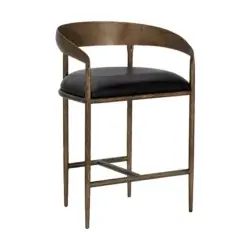 SUNPAN ZANATTA COUNTER STOOL BLACK 111000 port elgin